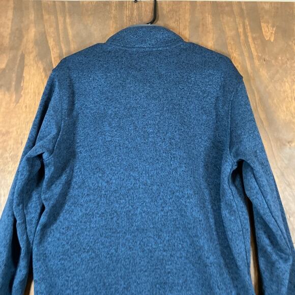 Eddie Bauer Mens Sweatshirt Blue Radiator Fleece Snap Mock Neck Long Sleeve L - Picture 11 of 12